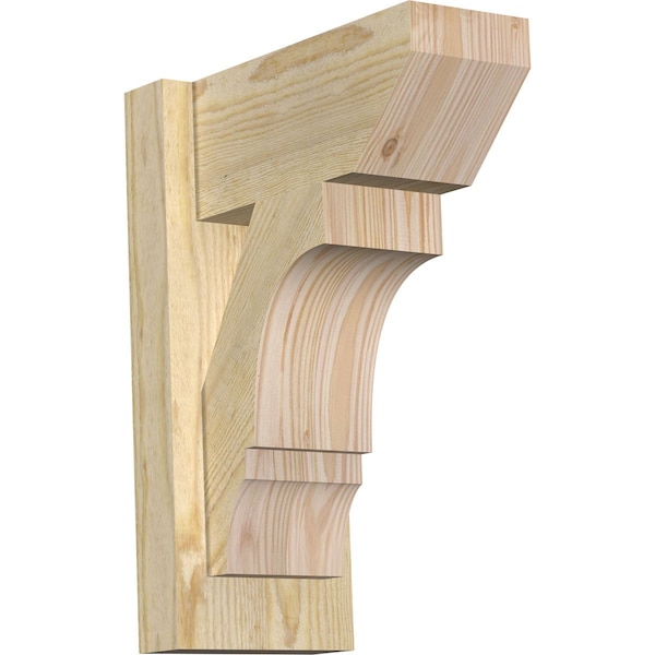 Ekena Millwork Balboa Slat Rough Sawn Outlooker, Douglas Fir, 6"W x 12"D x 16"H OUT06X12X16BOA06RDF - main
